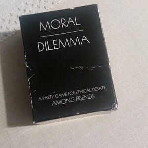 Moral dilemma card game